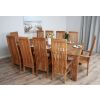 2.4m Reclaimed Teak Taplock Dining Table with 8 Vikka Chairs & 2 Vikka Armchairs  - 6