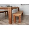 2.4m Reclaimed Teak Taplock Dining Table with 2 Backless Benches - 4