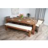 2.4m Reclaimed Teak Taplock Dining Table with 5 Donna Chairs & 1 Backless Bench - 2