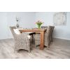 2.4m Reclaimed Teak Taplock Dining Table with 5 Donna Chairs & 1 Backless Bench - 4