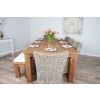 2.4m Reclaimed Teak Taplock Dining Table with 5 Donna Chairs & 1 Backless Bench - 5
