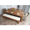 2.4m Reclaimed Teak Taplock Dining Table with 5 Donna Chairs & 1 Backless Bench - 1