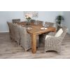 2.4m Reclaimed Teak Taplock Dining Table with 8 Donna Chairs - 0