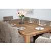 2.4m Reclaimed Teak Taplock Dining Table with 8 Donna Chairs - 5