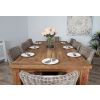 2.4m Reclaimed Teak Taplock Dining Table with 8 Donna Chairs - 4
