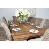 2.4m Reclaimed Teak Taplock Dining Table with 10 Latifa Chairs - 7