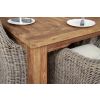2.4m Reclaimed Teak Taplock Dining Table with 8 Donna Chairs - 7