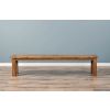 2m Reclaimed Teak Mexico Backless Bench - 3