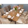 2m Reclaimed Elm Pedestal Dining Table with 6 Latifa Chairs and 2 Latifa Armchairs - 2