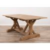 2m Reclaimed Teak Dinklik Dining Table with 1 Backless Bench & 5 Stacking Zorro Chairs    - 2