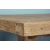 2m Reclaimed Elm Pedestal Dining Table with 2 Backless Benches - 13