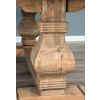 2m Reclaimed Elm Pedestal Dining Table with 8 Elm Crossback Chairs - 7