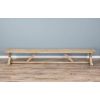 3m Farmhouse Cross Dining Table with 2 Backless Benches - 16