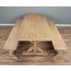3m Farmhouse Cross Dining Table with 2 Backless Benches - 3