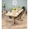 3m Farmhouse Cross Dining Table with 12 Stackable Zorro Chairs - 1