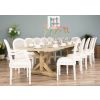 3m Farmhouse Cross Dining Table with 10 Ellena Chairs & 2 Armchairs  - 3