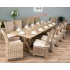 3m Farmhouse Cross Dining Table with 10 Latifa Chairs & 2 Armchairs - 0