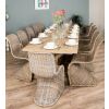 3m Farmhouse Cross Dining Table with 12 Stackable Zorro Chairs - 2
