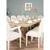 3m Farmhouse Cross Dining Table with 10 Ellena Chairs & 2 Armchairs  - 4