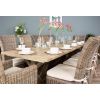 3m Farmhouse Cross Dining Table with 10 Latifa Chairs & 2 Armchairs - 1