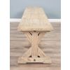 3m Farmhouse Cross Backless Bench - 5