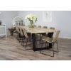 3m Industrial Chic Cubex Dining Table with Black Legs & 10 Urban Fusion Chairs - 2