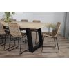 3m Industrial Chic Cubex Dining Table with Black Legs & 10 Urban Fusion Chairs - 4