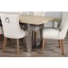 3m Industrial Chic Cubex Dining Table with Stainless Steel Legs & 10 Windsor Ring Back Chairs - 2