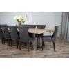 3m Industrial Chic Cubex Dining Table with Stainless Steel Legs & 10 Windsor Ring Back Chairs  - 6