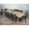 3m Industrial Chic Cubex Dining Table with Stainless Steel Legs & 10 Windsor Ring Back Chairs  - 5