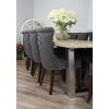 3m Industrial Chic Cubex Dining Table with Stainless Steel Legs & 10 Windsor Ring Back Chairs  - 8