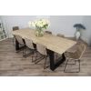 2.4m Industrial Chic Cubex Dining Table with Black Legs & 6 Urban Fusion Chairs   - 4
