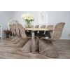 3m Industrial Chic Cubex Dining Table with Stainless Steel Legs & 10 Stackable Zorro Chairs - 4