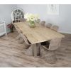 3m Industrial Chic Cubex Dining Table with Stainless Steel Legs & 10 Stackable Zorro Chairs - 5
