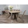 3m Industrial Chic Cubex Dining Table with Stainless Steel Legs & 10 Stackable Zorro Chairs - 6