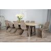 3m Industrial Chic Cubex Dining Table with Stainless Steel Legs & 10 Stackable Zorro Chairs - 0