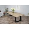 3m Industrial Chic Cubex Dining Table - Black Legs - 2
