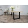 3m Industrial Chic Cubex Dining Table - Black Legs - 3