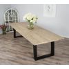 3m Industrial Chic Cubex Dining Table - Black Legs - 4