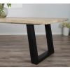 3m Industrial Chic Cubex Dining Table - Black Legs - 6