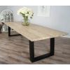3m Industrial Chic Cubex Dining Table - Black Legs - 8