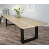 3m Industrial Chic Cubex Dining Table with Stainless Steel Legs & 10 Latifa Chairs - 19