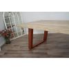 3m Industrial Chic Cubex Dining Table - Copper Coloured Legs - 8
