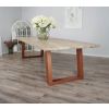 3m Industrial Chic Cubex Dining Table - Copper Coloured Legs - 3