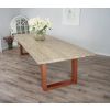 3m Industrial Chic Cubex Dining Table - Copper Coloured Legs - 4