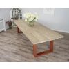 3m Industrial Chic Cubex Dining Table - Copper Coloured Legs - 5