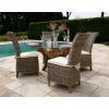 1.5m Reclaimed Teak Root Garden Dining Table with 4 Latifa Dining Chairs - 6