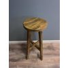 Reclaimed Teak Circular Barstool - 1