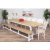 3.6m Ellena Dining Table with 8 Murano Chairs & 1 Backless Bench - 0