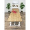 3.6m Ellena Dining Table with 6 Natural Ring Back Chairs & 1 Backless Bench   - 2